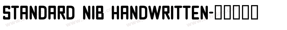 Standard Nib Handwritten字体转换